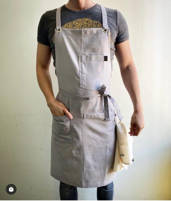 Chef Apron Gri