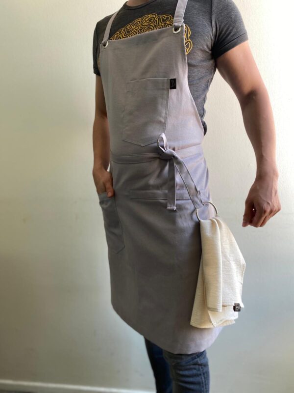 Chef Apron Gri